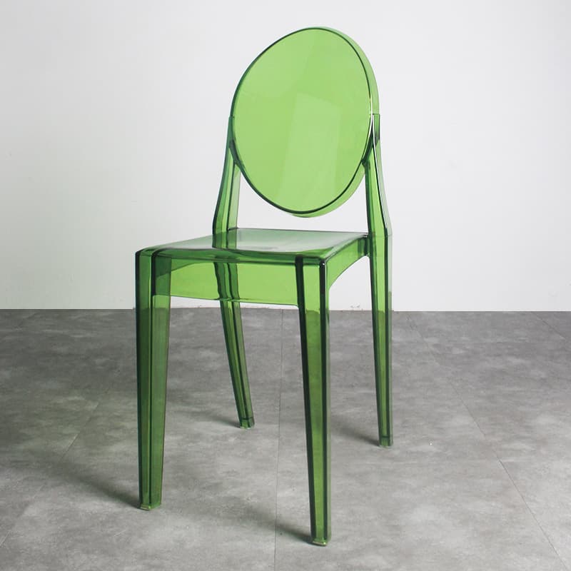 Firm Framed Armless Chair with Olive Green/Rose/Citrus Colored Legs - image 5