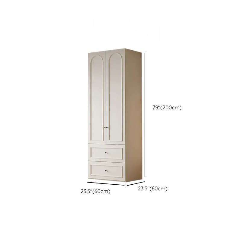 Casual Natural Wood Independent Armoire Cabinet with Soft Close Drawer, Soft Close Door, and Interior Shelves - image 9