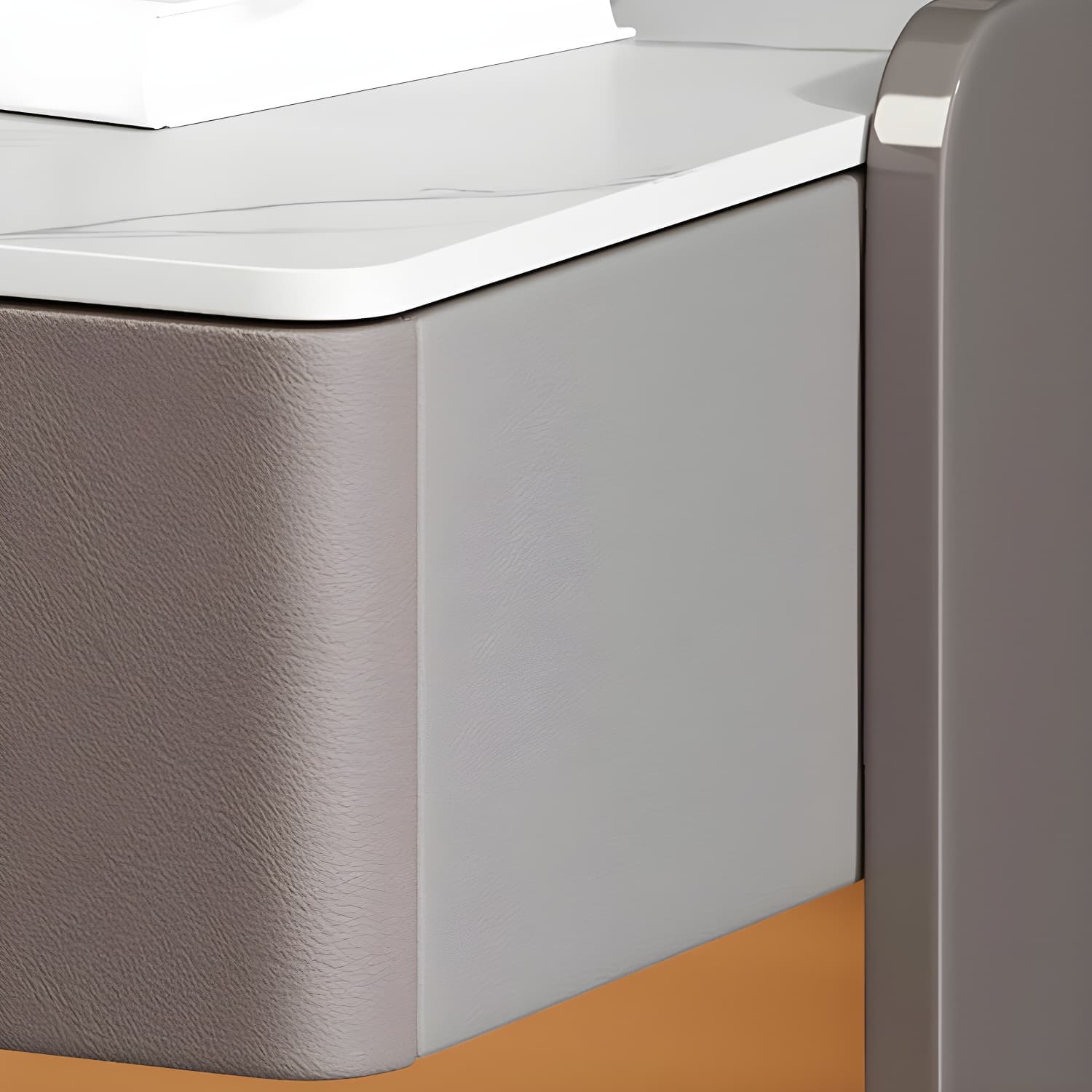 Open Storage Night Table Modern Bed Nightstand with 3 Drawers - image 9