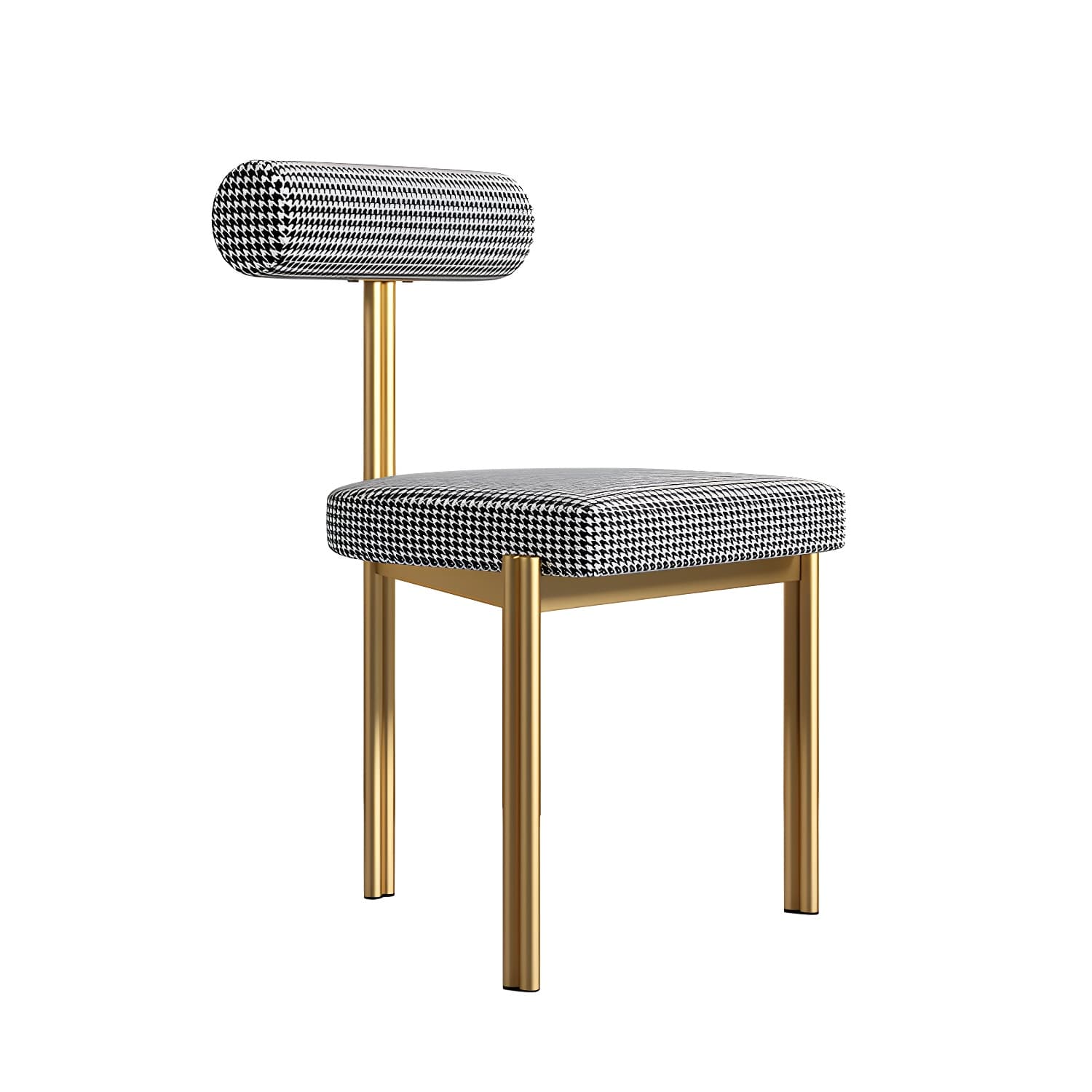 Upholstered Armless Dining Chairs Nordic Style Low Back Side Chair for Dining Room - image 14
