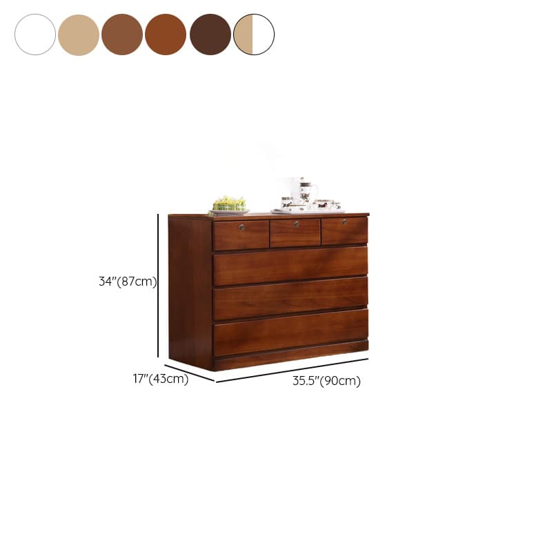 Trendy Timber Double Dresser with 7/6/8 Drawers in Horizontal/Vertical Orientation - image 21