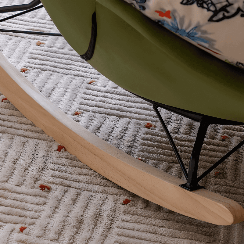Modern Scratch-tolerant Upholstered Rocking Chair with Padded Comfort - image 18