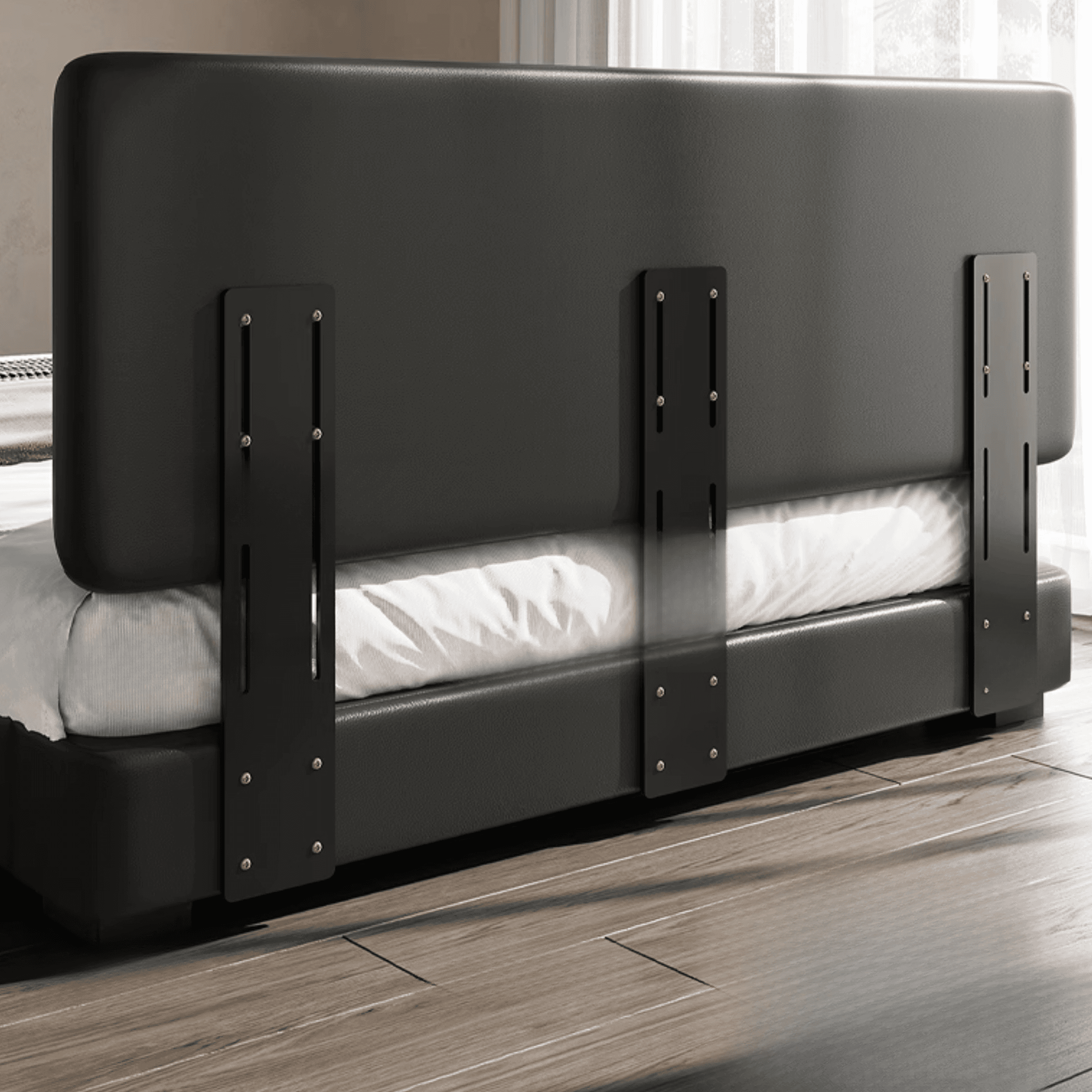 Solid Color Storage Bed with 3 Storage Boxes, Button-tufted Pine Wood Frame for Living Room - image 5