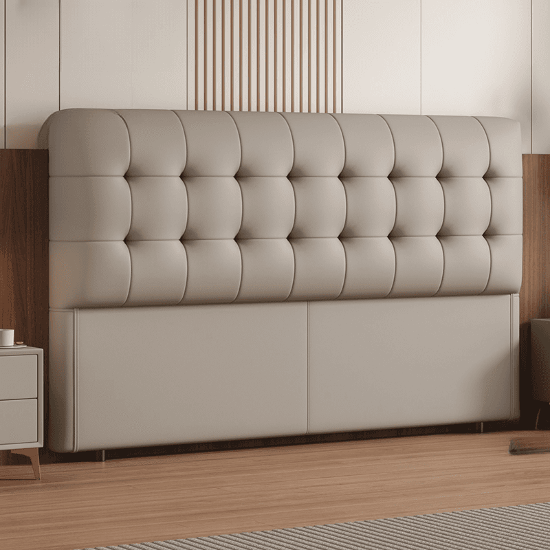 Trendy Panel Headboard with No Distressing, Piled Tufted Rectangle Design for King/Queen/Full Bed, Featuring Sponge Upholstery and Standard Height - image 8