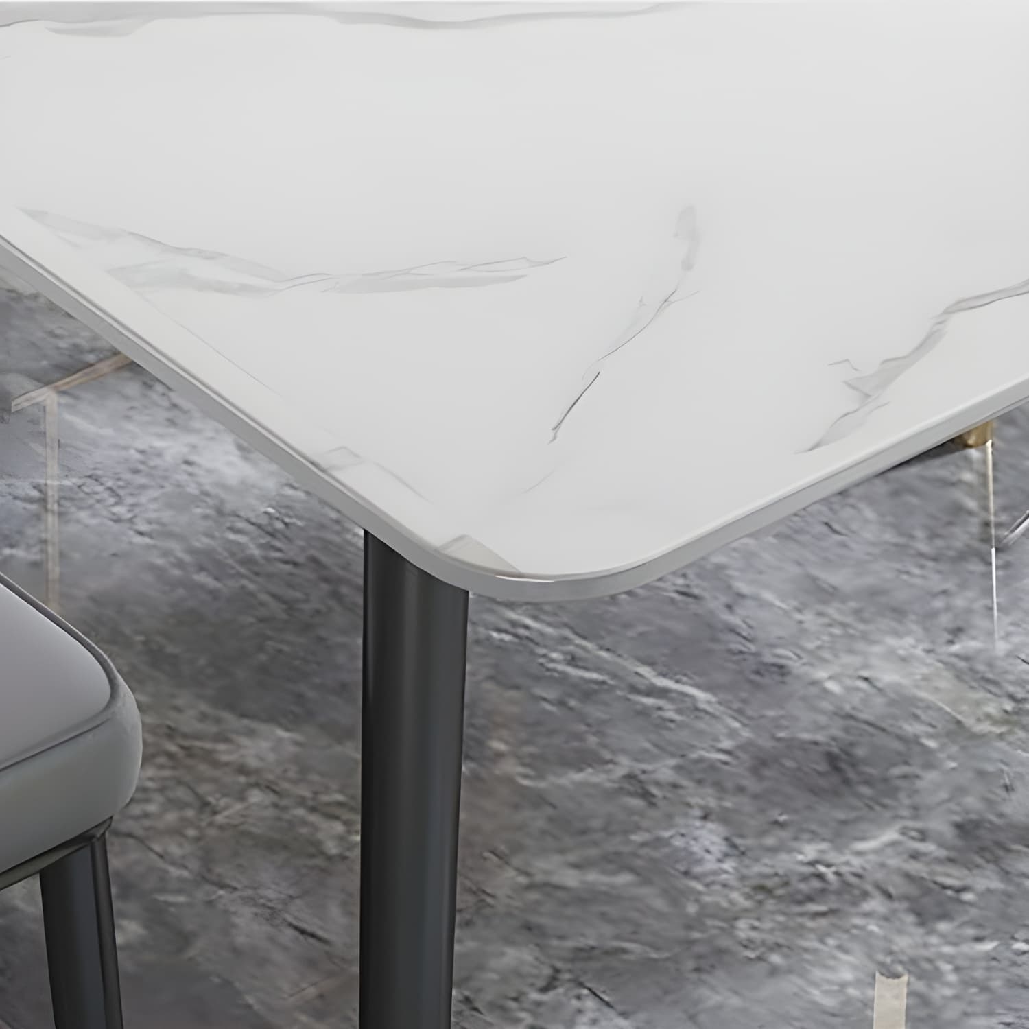 Simplicity Furniture Rectangle Stone Dining Room Table for Dining Room - image 8
