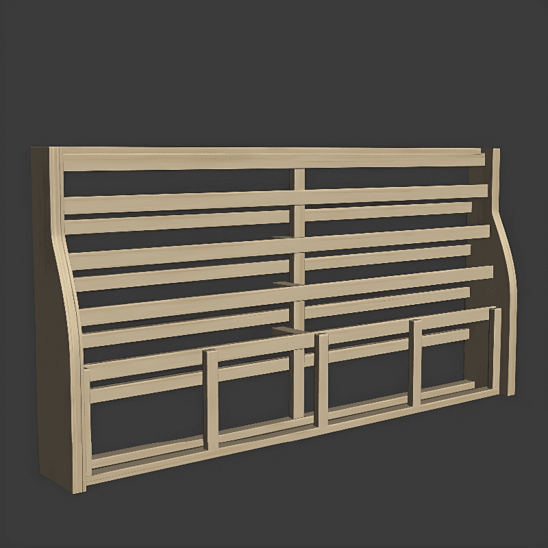Art Deco Style Panel Headboard in Timber with No Distressing, Rectangle Shape for King/Queen/Full Bed, Featuring Sponge Upholstery and Standard Height - image 15