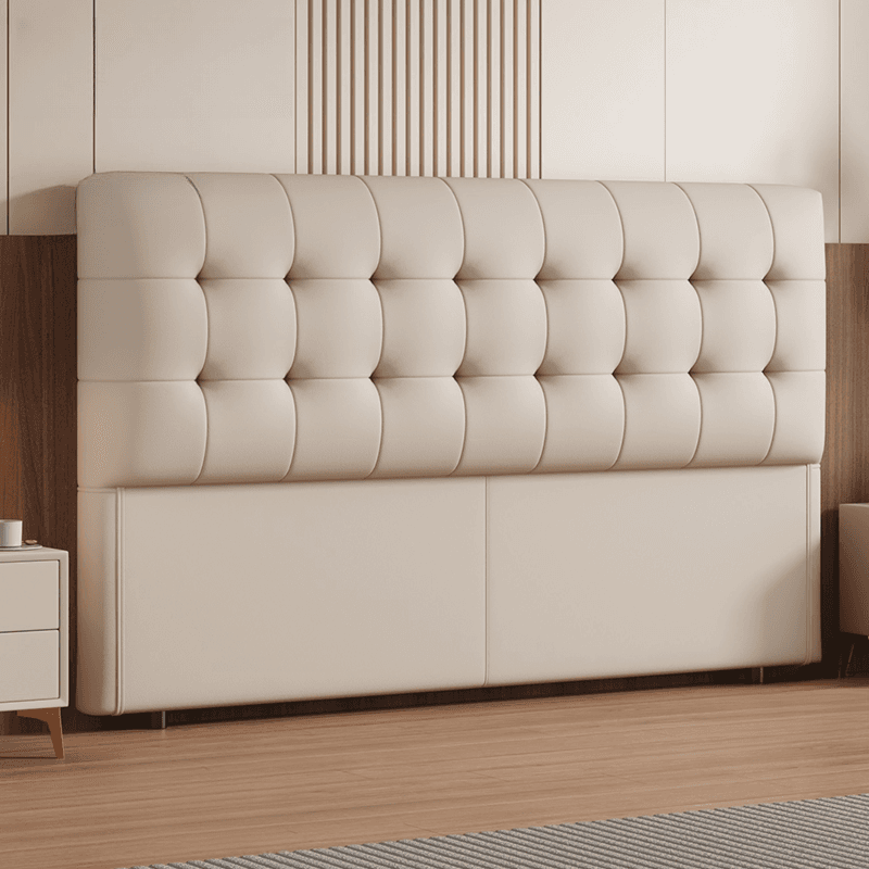 Trendy Panel Headboard with No Distressing, Piled Tufted Rectangle Design for King/Queen/Full Bed, Featuring Sponge Upholstery and Standard Height - image 11