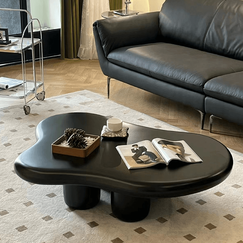 Irregular Shaped Wooden Top Coffee Table Suitable for Foyer - image 3