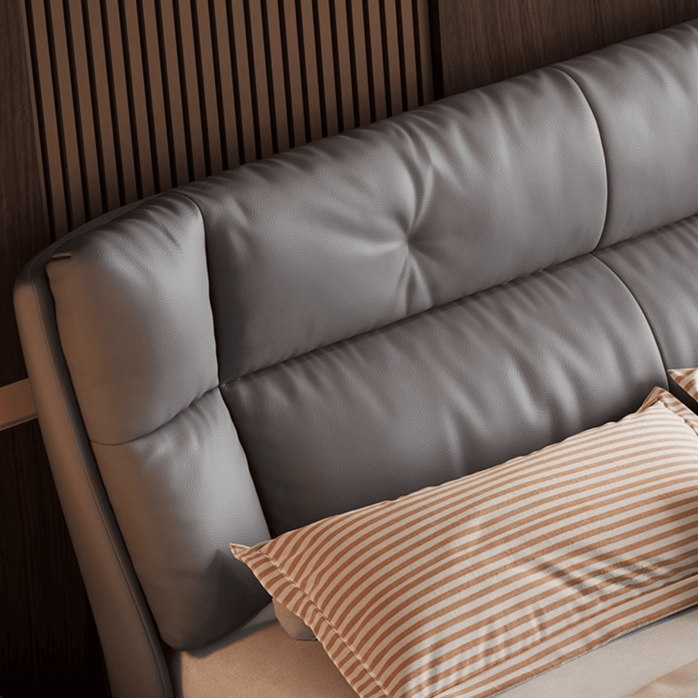 Light Gray Solid Color Storage Bed/Platform Bed with Pine Wood Frame for Living Room - image 3