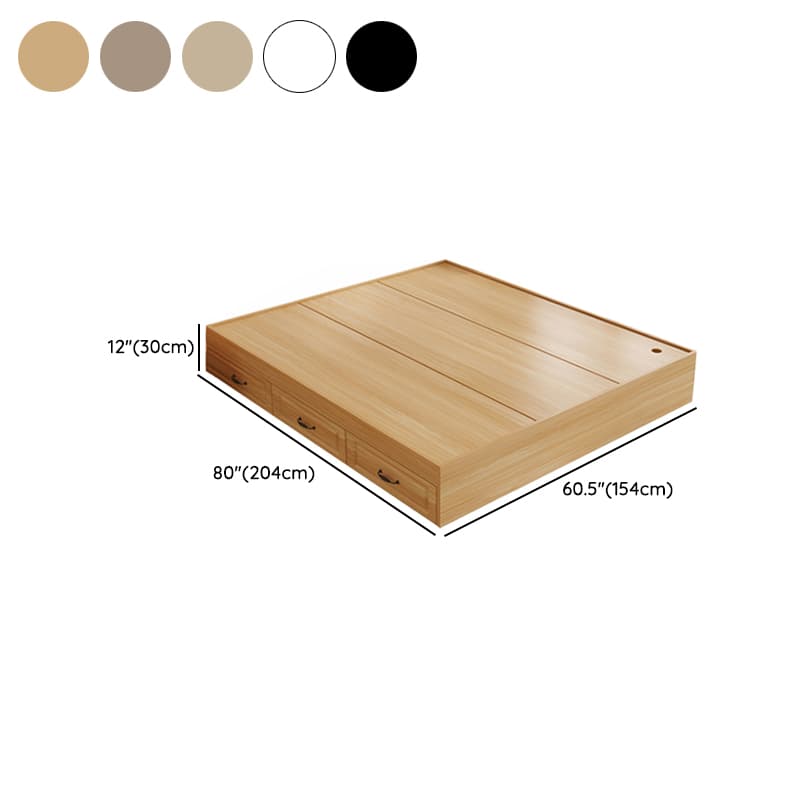 Modern Simple Style Bed Wood No Headboard for Living Room - image 16