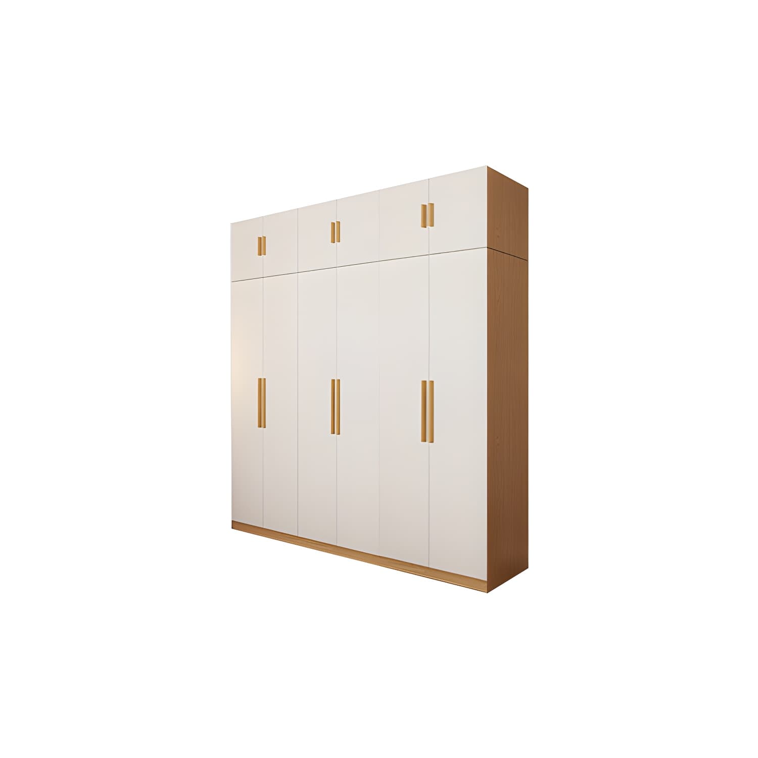 Contemporary Style Wardrobe Wooden Bedroom Closet with Hinged Door - image 10
