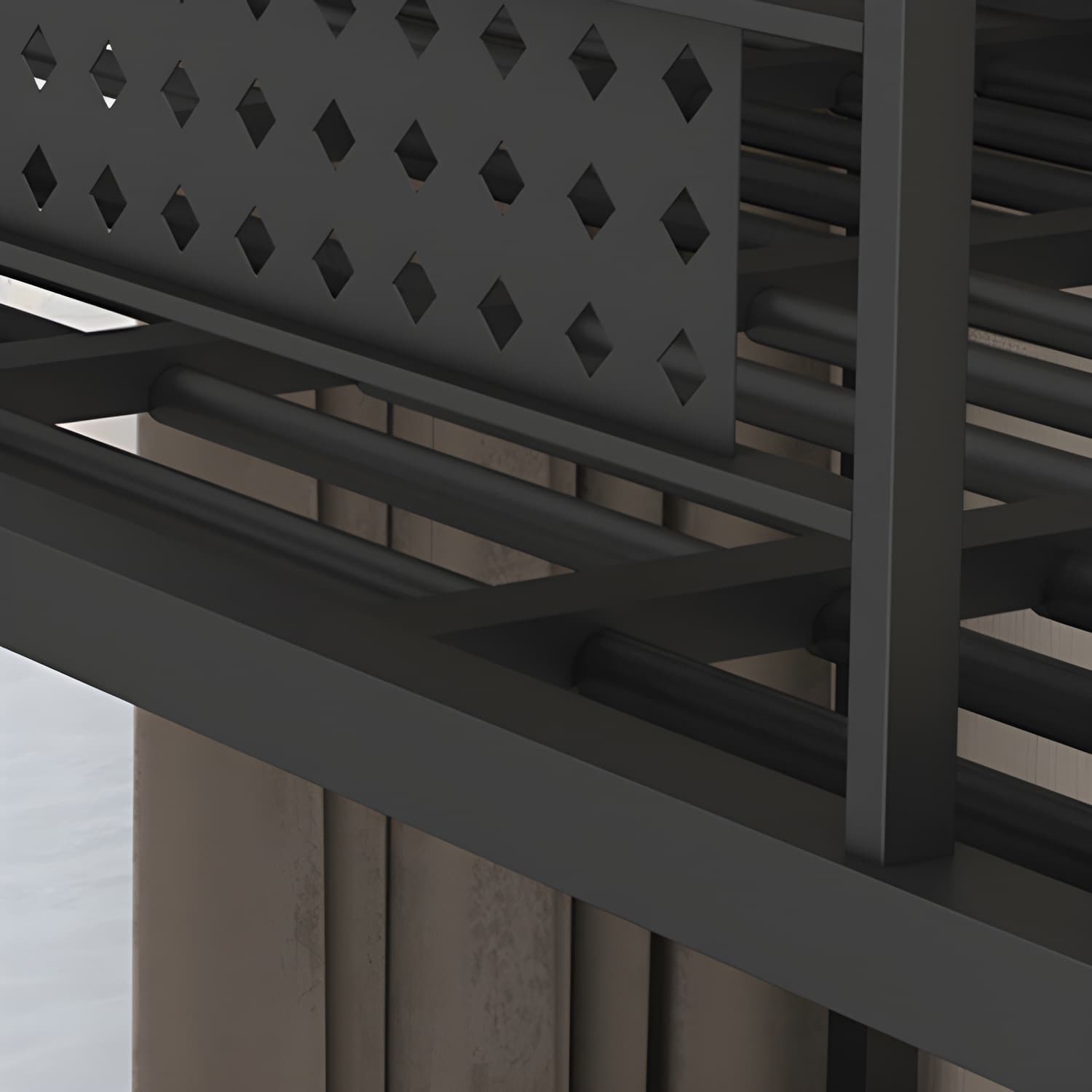 Simple and Chic Metal Frame Modern Bed with Headboard Included - image 8