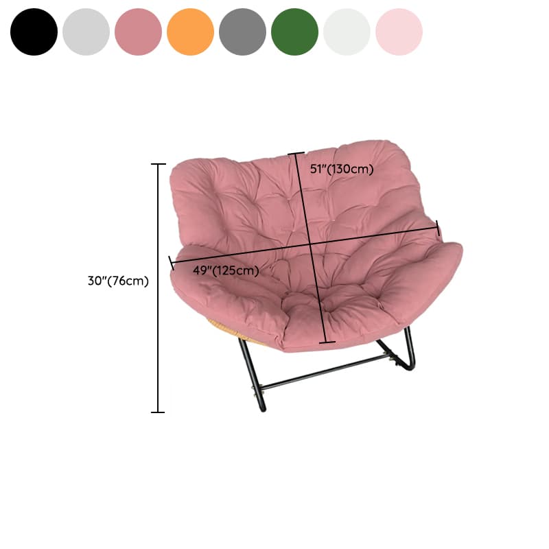 Midnight Black/Chalk/Cocoa Ergonomic Rocking Chair Couch with Rear Back, Stationary - image 21