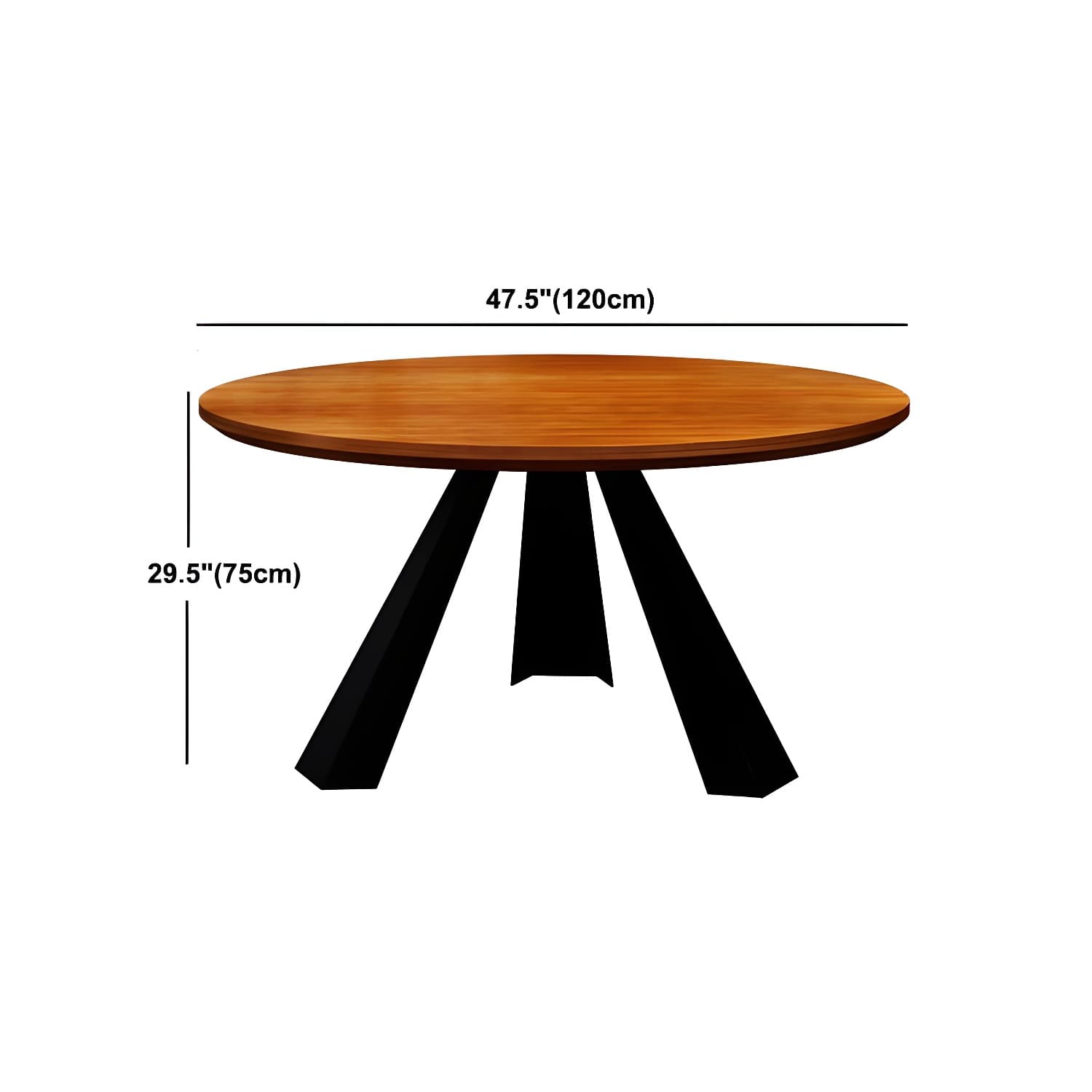 Simple Style Dining Table Solid Wood Round Dinette Table for Home Kitchen - image 16