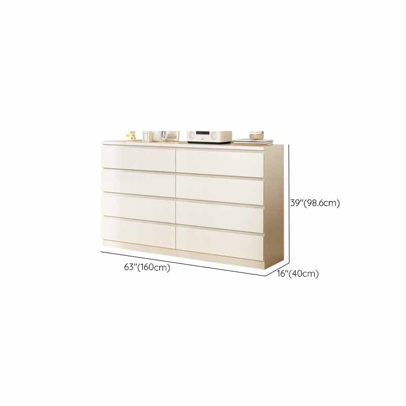 White Simple Manufactured Wood Console Dresser/Bachelor Chest/Lingerie Chest with 10/5/8 Drawers in Horizontal/Vertical Orientation - image 14