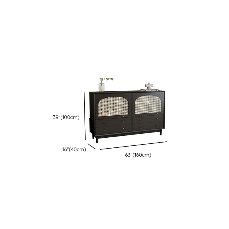 Matte Black Simplistic Wardrobe Combo with 2 Interior Shelves - image 8