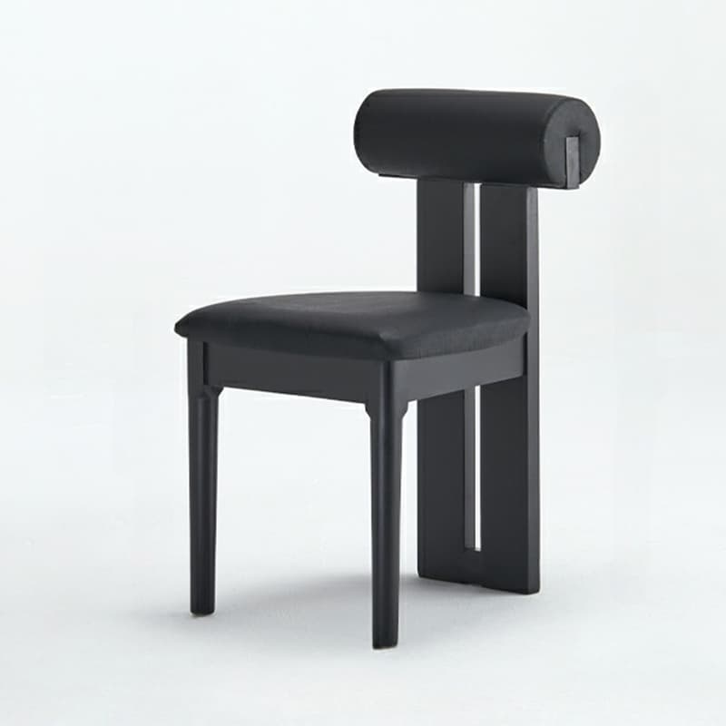 Stable Slat Back Upholstered/Faux Leather/Velour Armless Chair with Wood Legs in a Minimalist Style - image 10