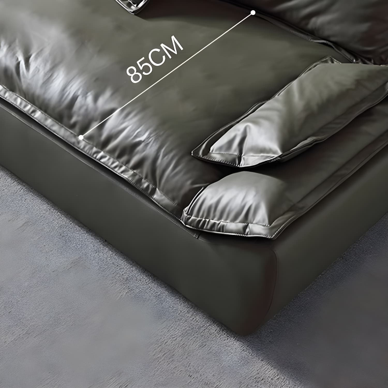 Modern Green Silicone Rubber Stationary Sectional Sofa with Pillow Top Arm - image 6