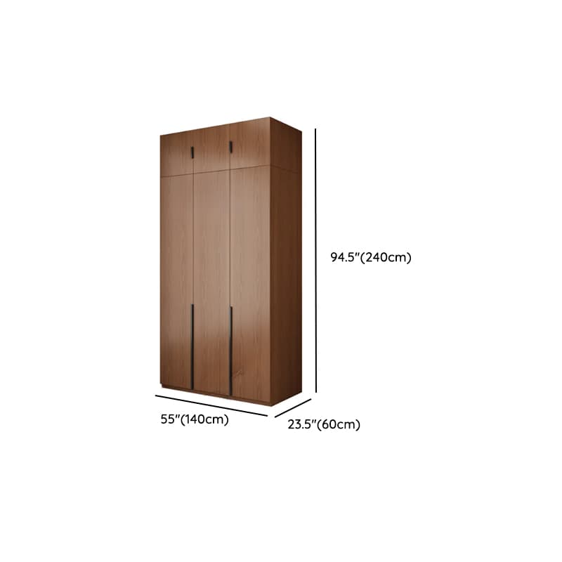 Acorn Modish Natural Wood Wardrobe Closet with Interior Shelves and Clothing Rod - image 10