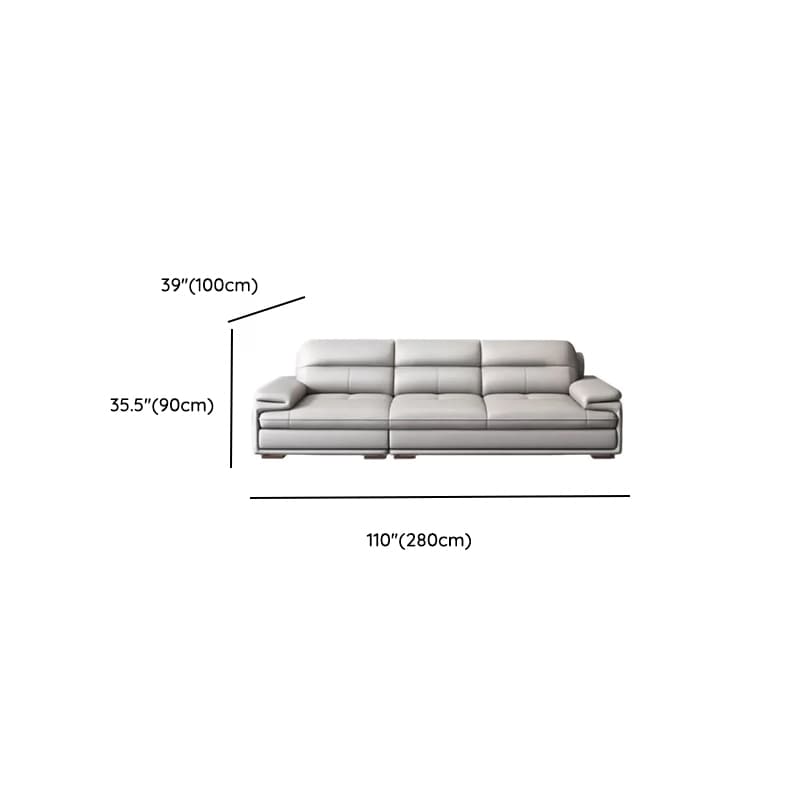 Versatile Straight/L-Shape White Sofa/Sofa Recliner with Horizontal/Right Hand Facing Orientation - image 12