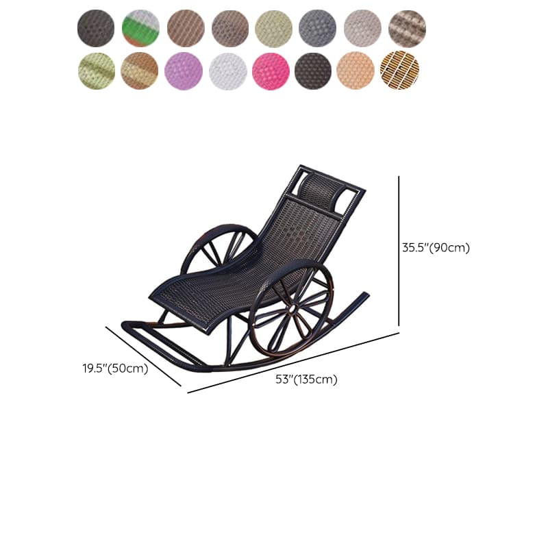 Simple Synthetic Rocking Chair with Scratch-tolerant Track Arm - image 25