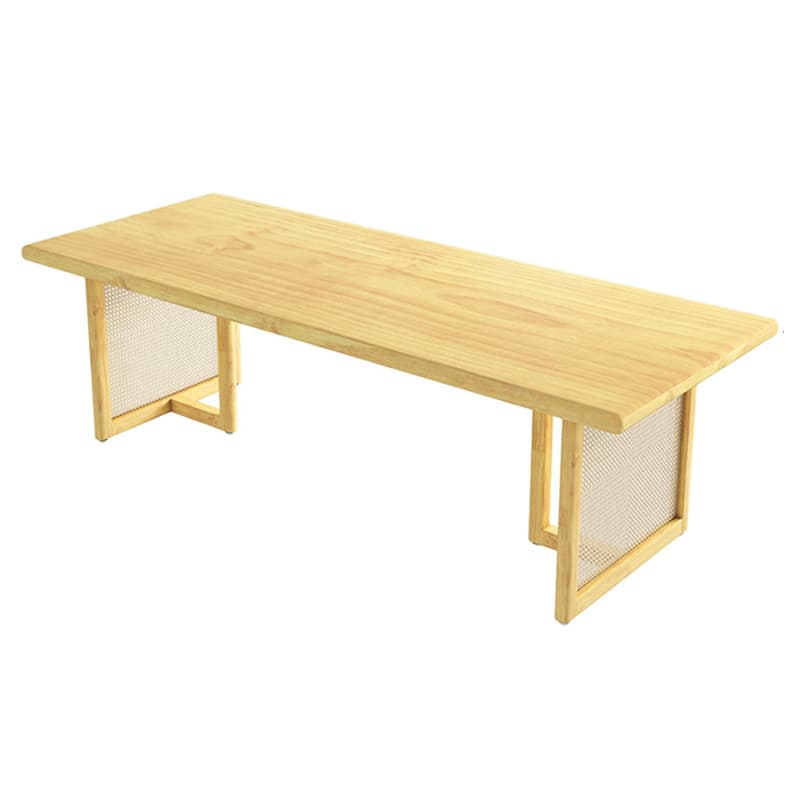 Natural Pine Wood Dining Table Set in Natural Color for 4 People/11 People/Seats 8