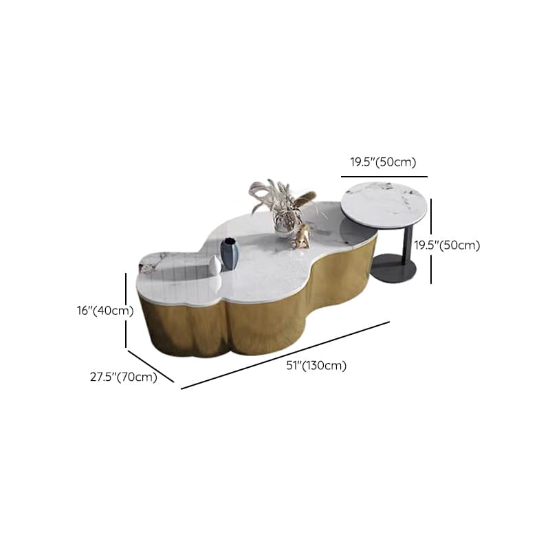 Modern Irregular Nested Board Game Coffee Table for Living Room - image 20