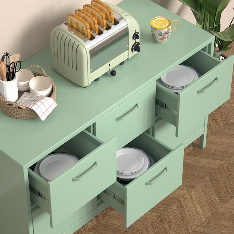 Free Standing Metal Waterproof Accent Chest with 6 Drawers/4 Drawers/9 Drawers Living Room - image 16