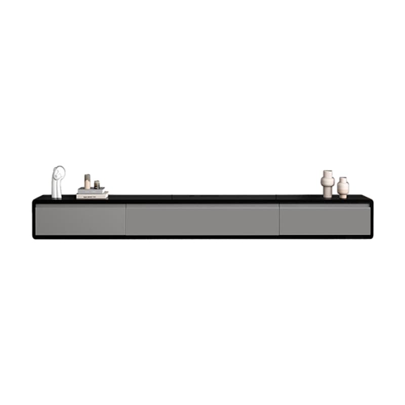 Rubberwood Scandinavian 20''x24'' Floating Mount Wood TV Stand with Drawers and Shelves - image 13