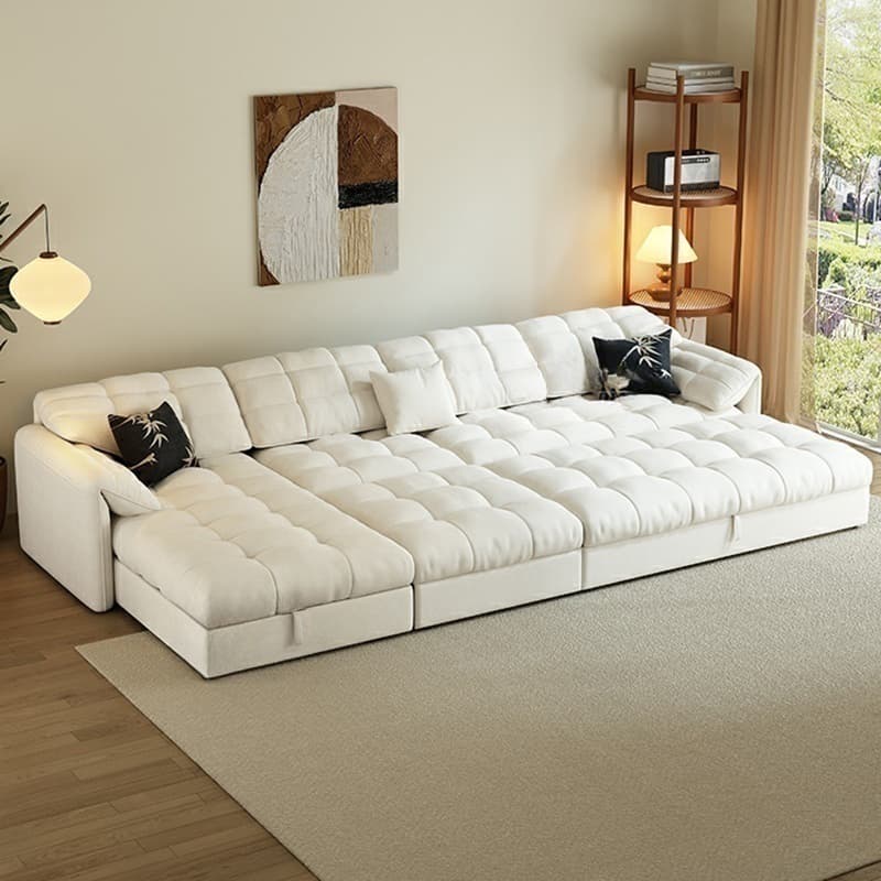 L-Shape/Straight Expandable Tufted Left Hand Facing/Horizontal Sofa Recliner/Sofa Couch with Concealed Support & Hidden Storage - image 9