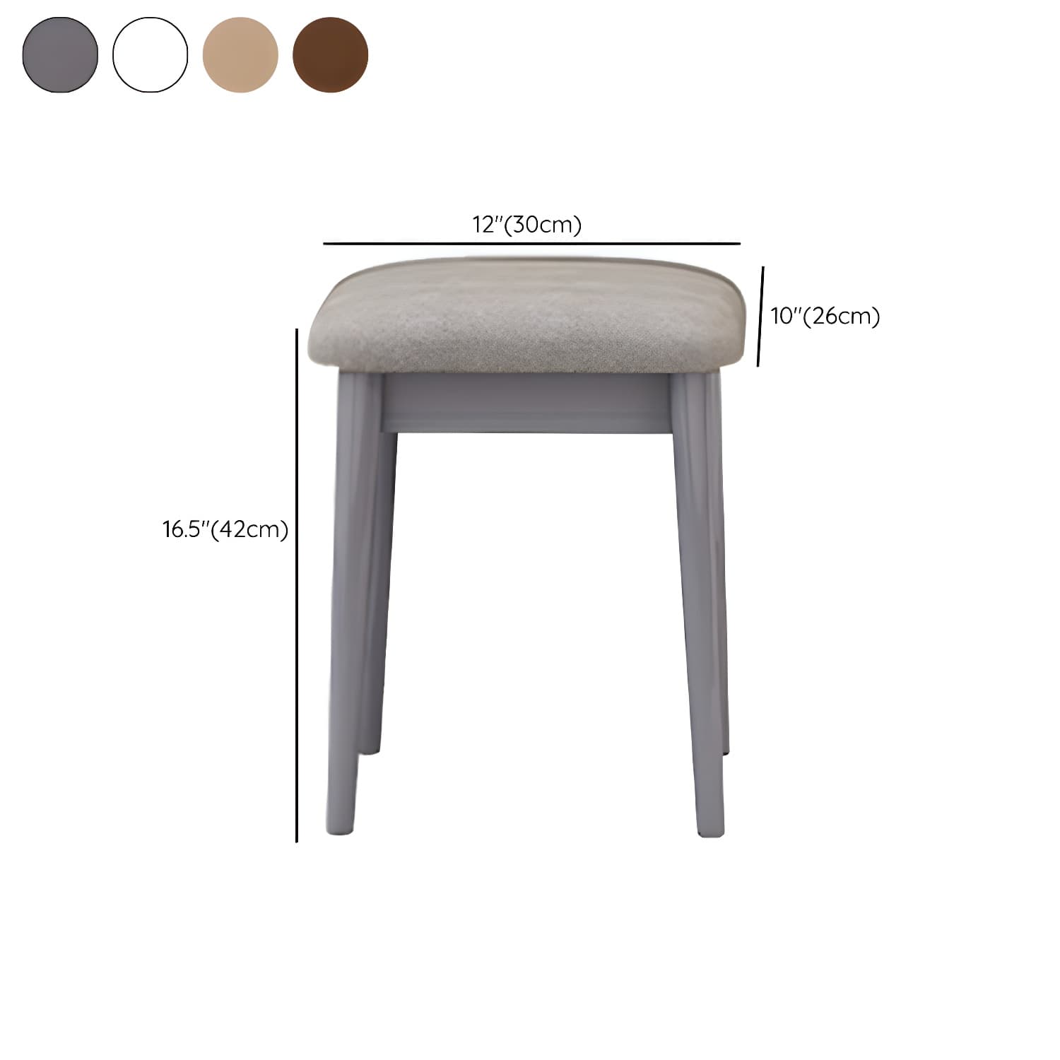 Solid Wood Vanity Makeup Table with Drawer Standing Mirror Dressing Table - image 24