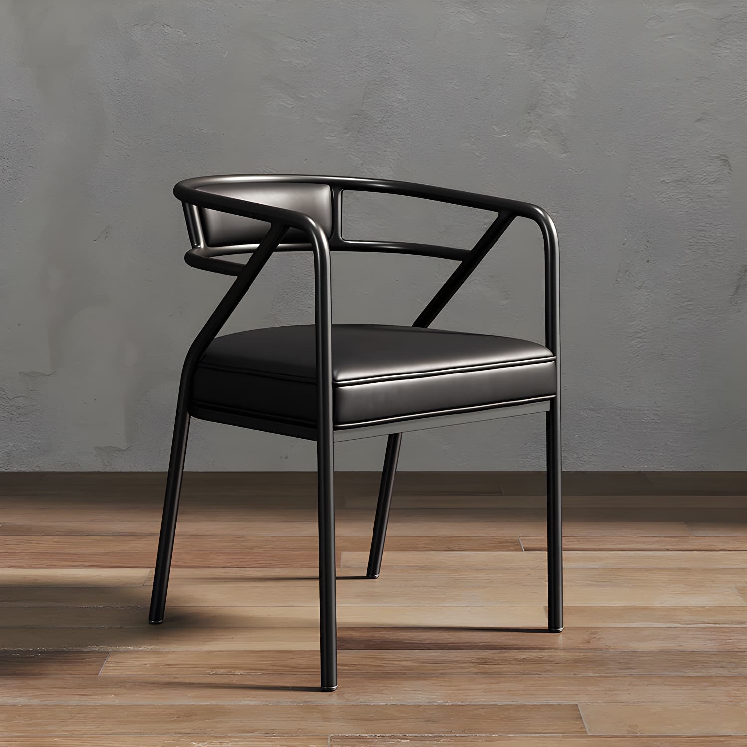 Glam Dining Chair Open Back Upholstered Dining Side Chair with Metal Legs - image 9