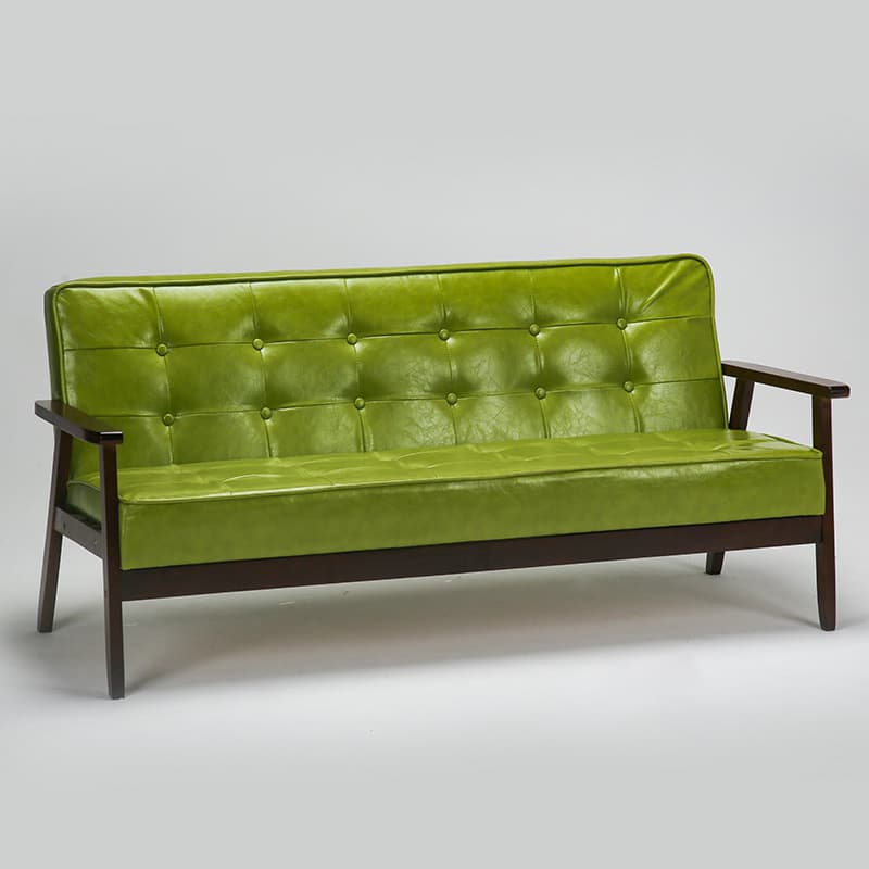 Modern Wood Frame Tufted Back Sofa with Cotton Seat Sleek and Stylish Seating - image 7