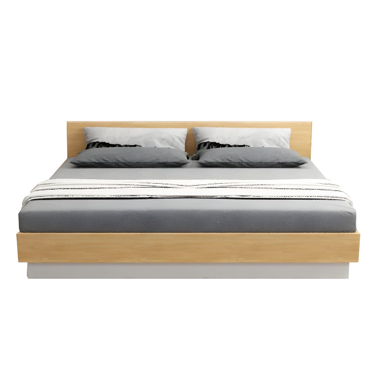 Lift Up Storage Platform Bed Contemporary Platform Bed Frame with Headboard - image 3