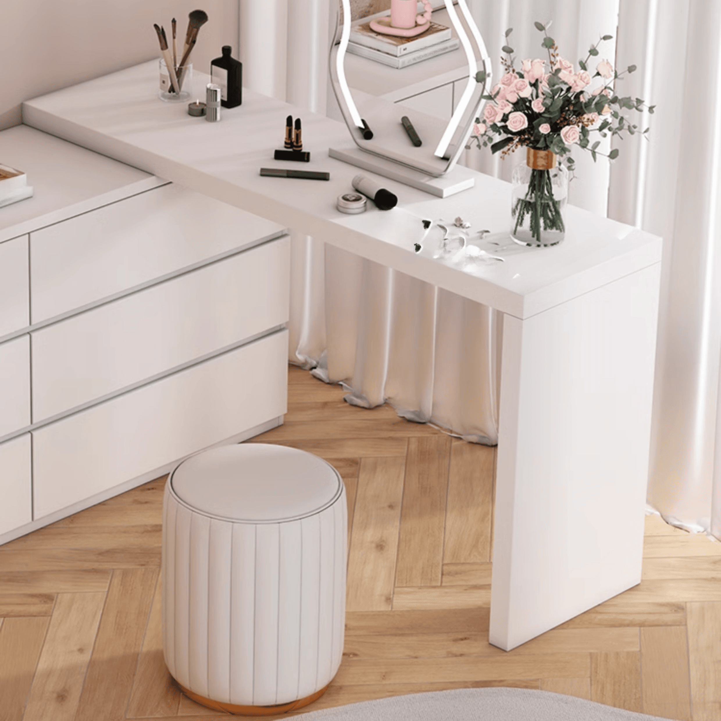 4 Tiers/3 Tiers/5 Tiers Cube Console Dresser/Lingerie Chest for Entry in a Scandinavian Style - image 11
