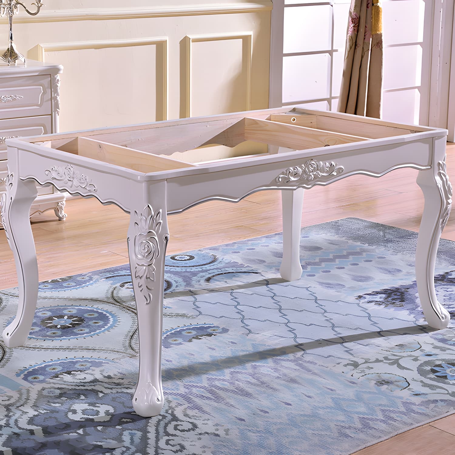 Victorian Style Wood Dining Set - Solid Wood Construction with Warranty - 5-Piece Set - image 11