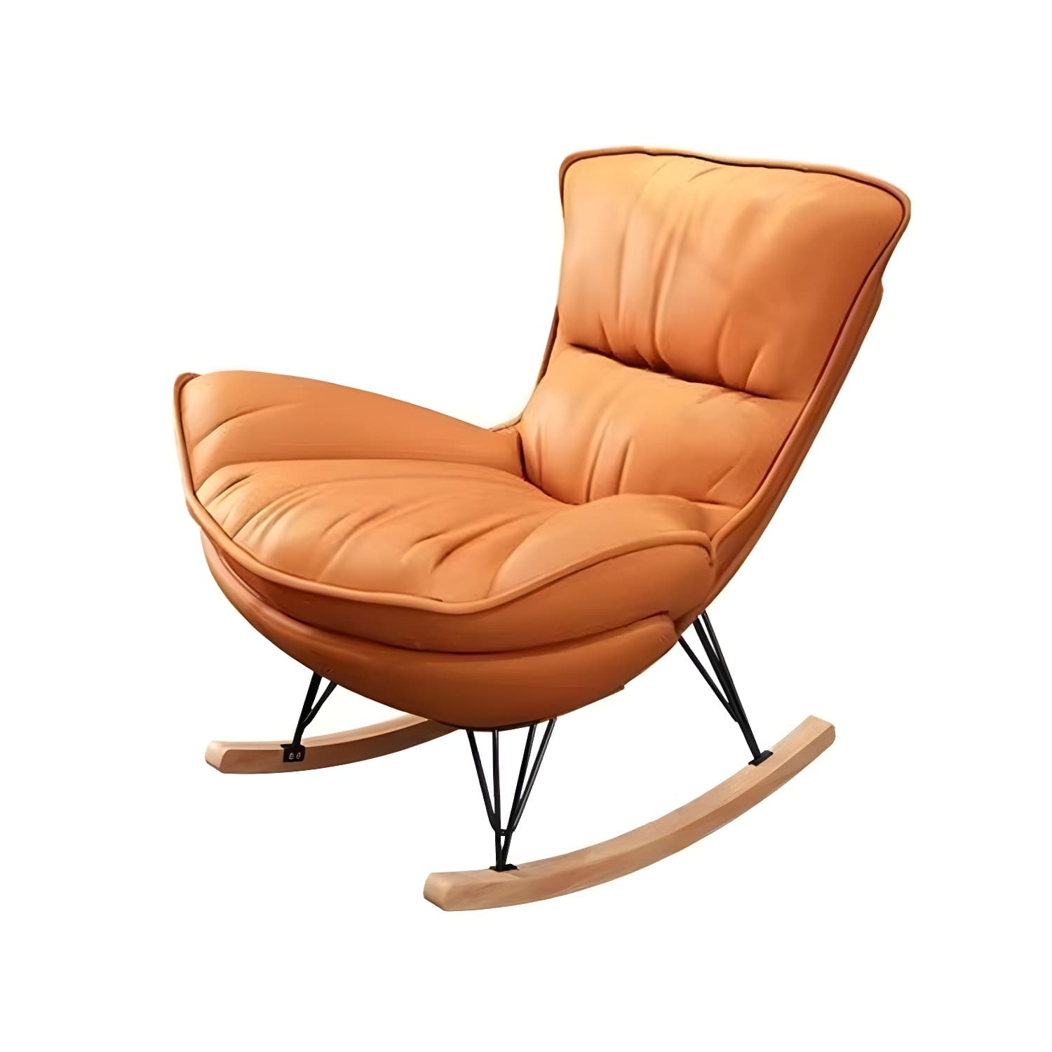 Modern Rocking Chair Upholstered Button-Tufted Glider for Living Room - image 10