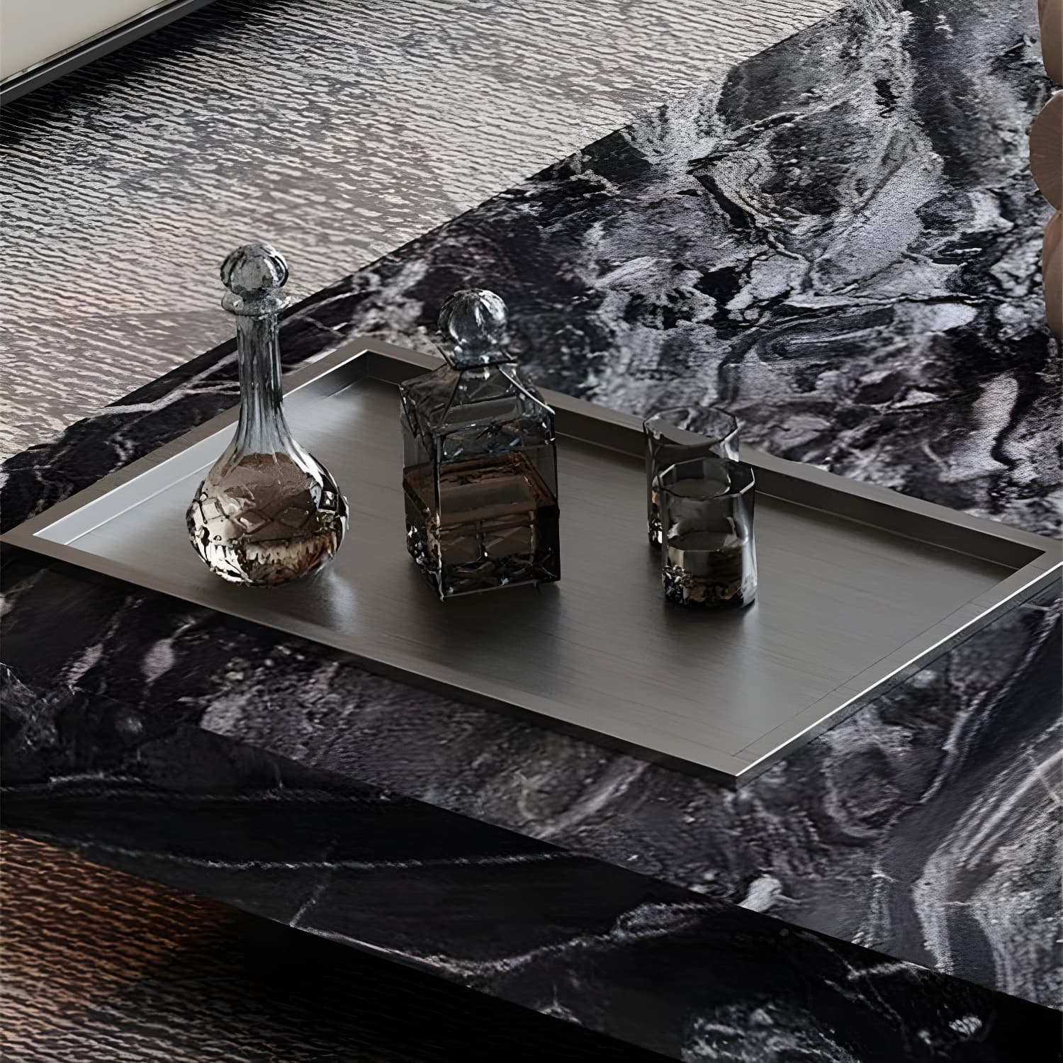 Block Coffee or End Table Contemporary Marble Square/Rectangle Prevent Scratches - image 17