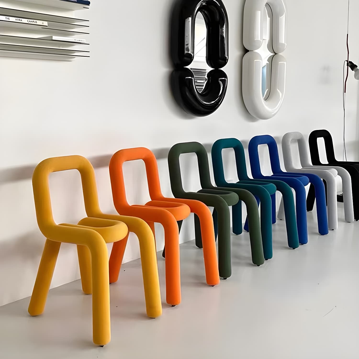 Modern Style Upholstered Side Chair Open Back Dining Side Chair - image 17