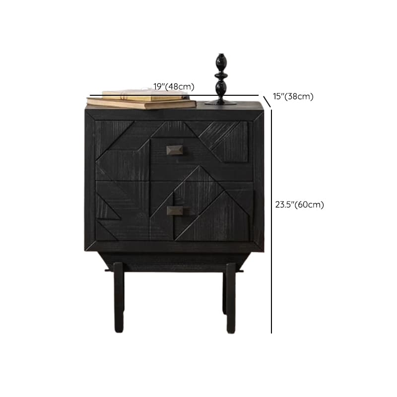 Modern Simple Style Rectangle Standalone Accent Chest with Lumber Drawer in Ink - image 10
