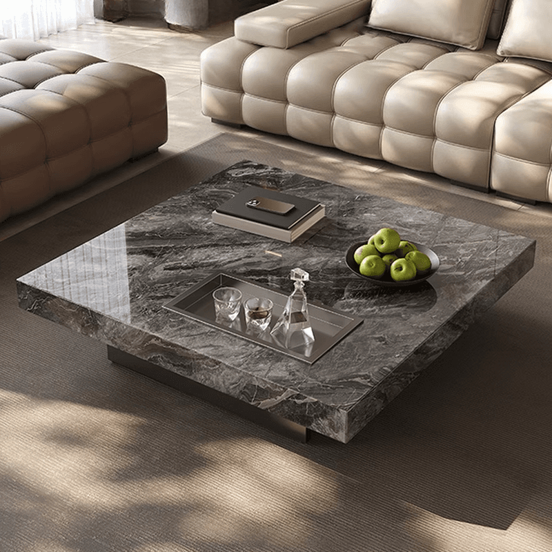 Dual Footing Geometric Figure/Square Accent Table for Home - image 8