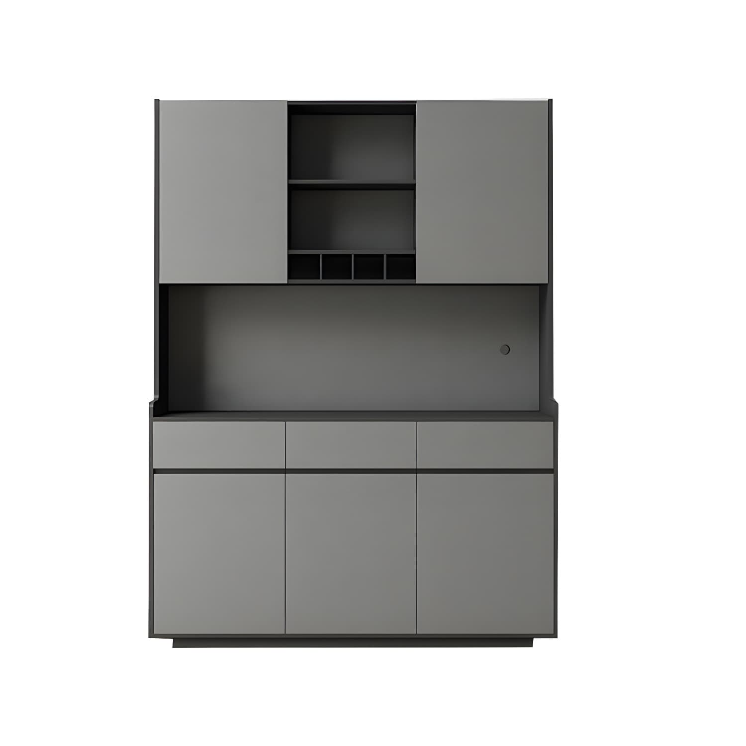 Five Doors Three Drawers Sideboard Glam Buffet Server for Living Room - image 14