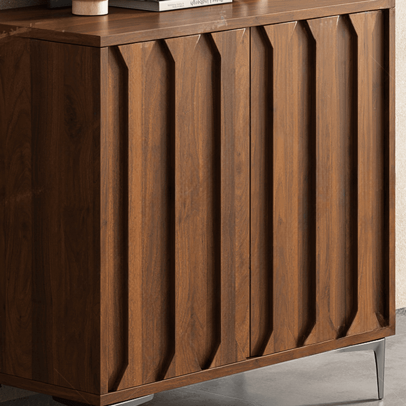 Simplistic Sideboard with 3 Drawers, Hutch, 2 Shelves, and Laminate Countertop Featuring 2 Doors/1 Door Cabinets - image 5