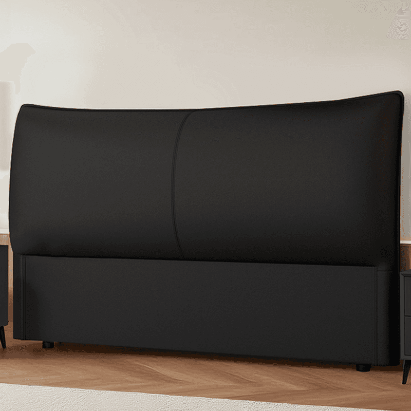 Simplistic Style Panel Headboard in Pine Wood with No Distressing, Rectangular Shape for Queen/Full/Twin XL Bed, Featuring Sponge Upholstery and Standard Height