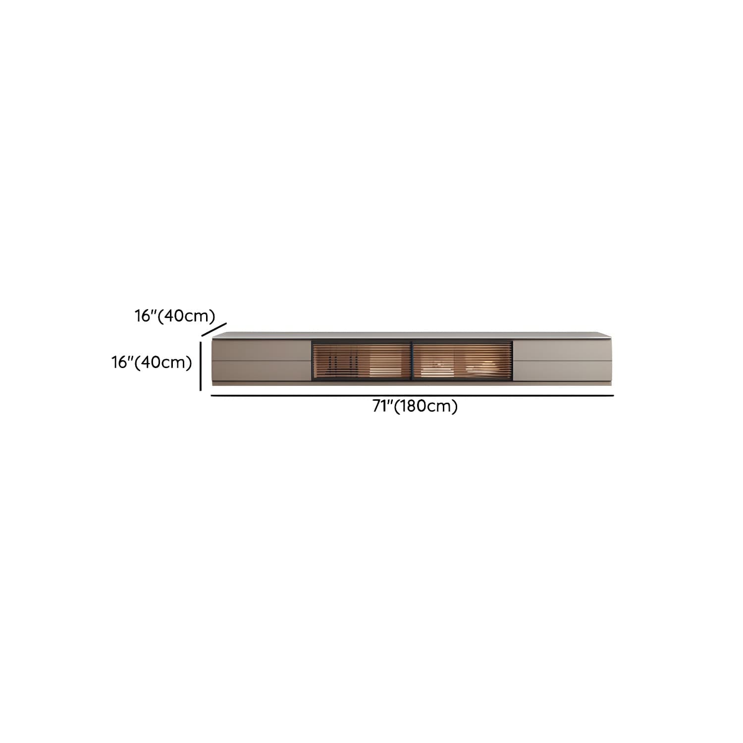 Champagne Stone TV Stand with Drawers and Cabinet for Modern Style and Cable Management - image 9