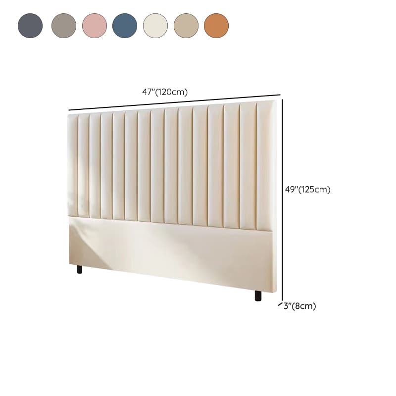 Modern Upholstered Pine Headboard with Leather Upholstery and Wood Legs - image 17