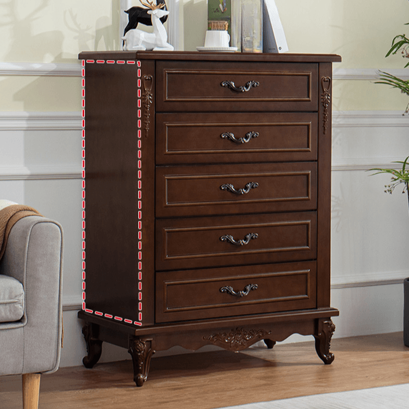 Victorian Style Detached Decorative Cabinet for Sitting Room, Rainproof with 4-6 Drawers and Cabriole Leg - image 7