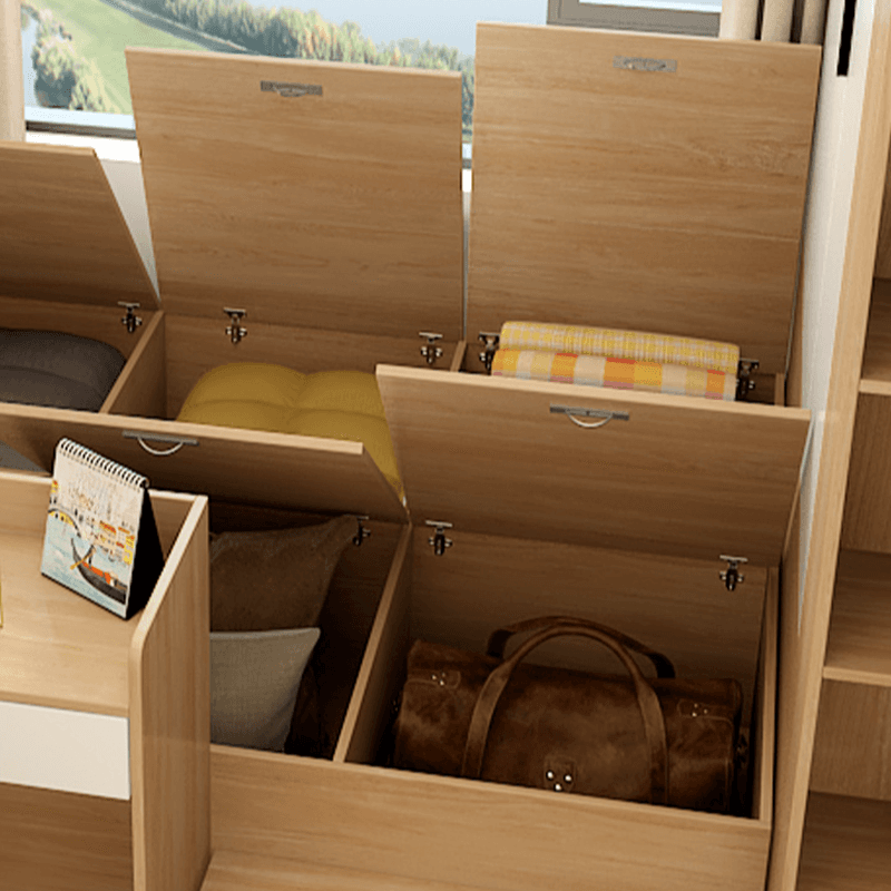 Natural Finish Minimalist Tatami Bed - image 3