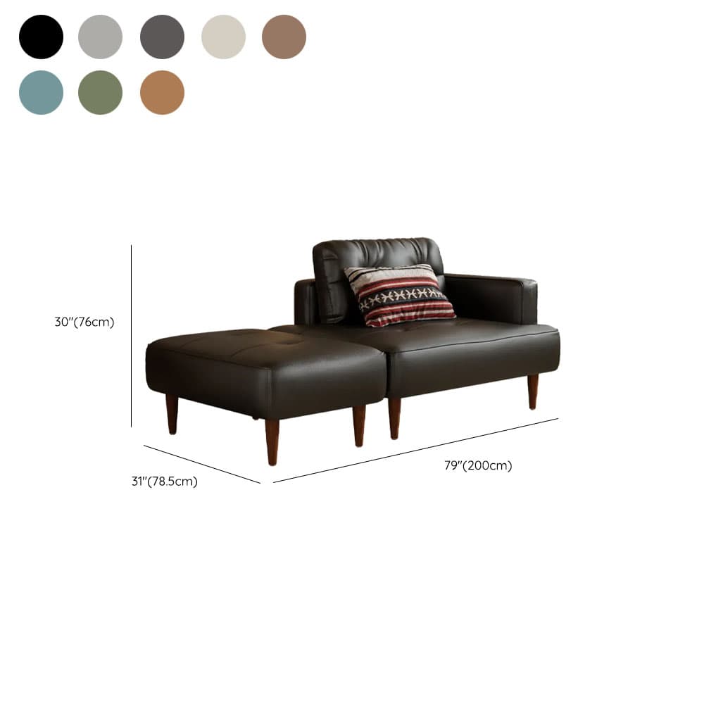 Drawing Room Stain Resistant Loveseat with Tufted Back in Taupe, 2-Person Seating, Receptacle Storage, and Recessed Arm - image 18