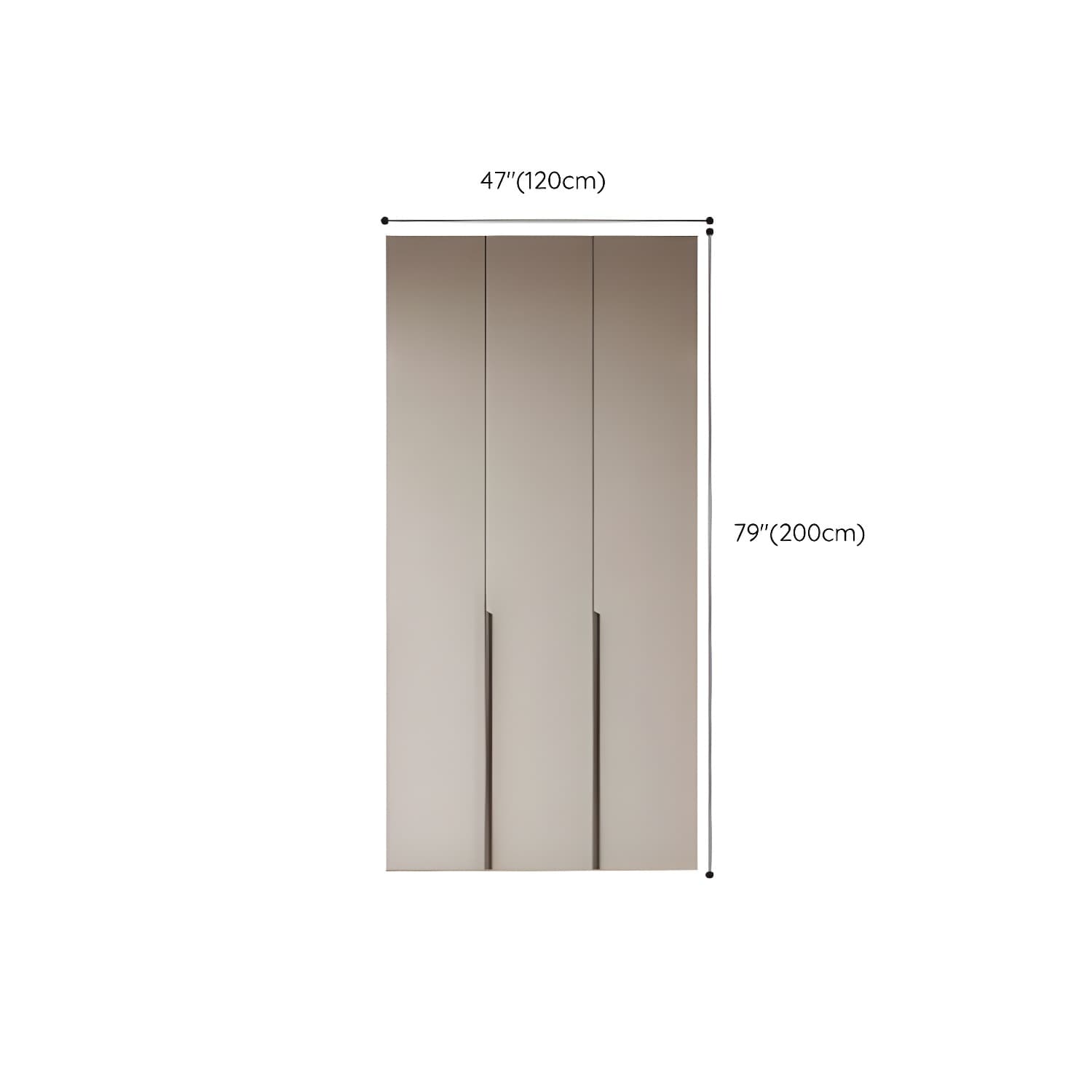 Modern Grey Wood Armoire with Solid Construction and Limited Warranty - image 14